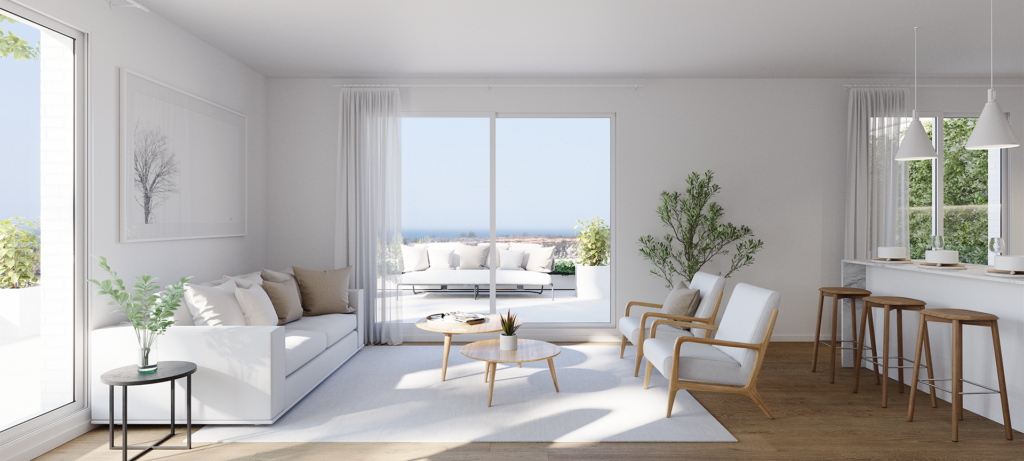 Supply and installation of Intafloor laminate parquet in 54 homes at Terraza de Guadaiza, Marbella